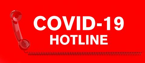 Coronavirus hotline with Covid-19 virus and a red telephone- Stock Photo or Stock Video of rcfotostock | RC-Photo-Stock