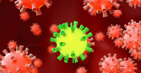Coronavirus inside human body - flu outbreak or coronaviruses influenza- Stock Photo or Stock Video of rcfotostock | RC-Photo-Stock