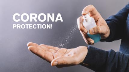 Coronavirus. man cleaning hands at the office. with alcohol spray for corona virus. spraying alcohol gel or antibacterial spray sanitizer to portect covid 19 : Stock Photo or Stock Video Download rcfotostock photos, images and assets rcfotostock | RC-Photo-Stock.: