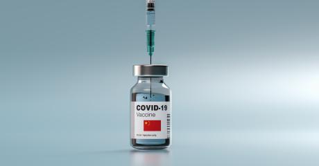 COVID-19 Coronavirus mRNA Vaccine and Syringe with flag of China on the label. Concept Image for SARS cov 2 infection pandemic- Stock Photo or Stock Video of rcfotostock | RC Photo Stock