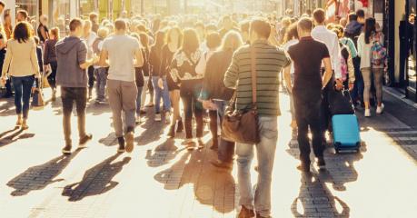 crowd of people in a shopping street- Stock Photo or Stock Video of rcfotostock | RC-Photo-Stock