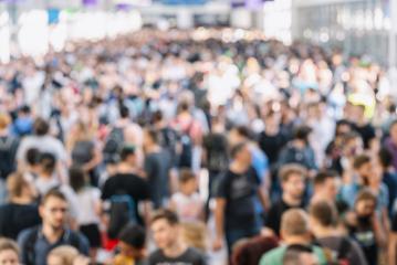 defocused people at a trade show- Stock Photo or Stock Video of rcfotostock | RC Photo Stock