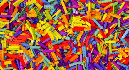 different colorful toy bricks background - concept image - 3D Rendering Illustration- Stock Photo or Stock Video of rcfotostock | RC-Photo-Stock