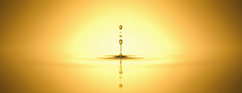 Drop of golden oil - concept of wellness and beauty products, banner size- Stock Photo or Stock Video of rcfotostock | RC-Photo-Stock