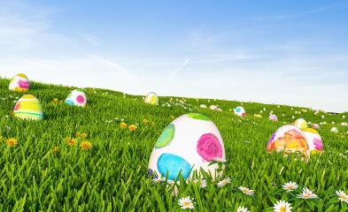 Easter eggs in green grass : Stock Photo or Stock Video Download rcfotostock photos, images and assets rcfotostock | RC Photo Stock.: