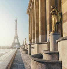 Eiffel Tower, Paris view from Trocadero square (Place du Trocadero) at summer : Stock Photo or Stock Video Download rcfotostock photos, images and assets rcfotostock | RC Photo Stock.: