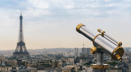 Eiffel tower view with Telescope, Paris. France- Stock Photo or Stock Video of rcfotostock | RC Photo Stock