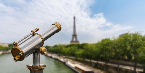 Eiffel tower view with Telescope, Paris. France- Stock Photo or Stock Video of rcfotostock | RC Photo Stock