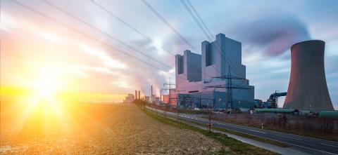 electricity Coal-fired power plant at sunset - Stock Photo or Stock Video of rcfotostock | RC Photo Stock
