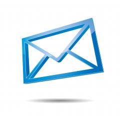 Email Kontakt Kontaktformular icon in blau vektor 3D- Stock Photo or Stock Video of rcfotostock | RC Photo Stock