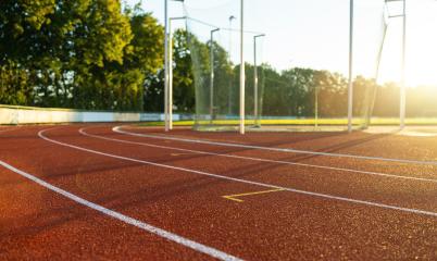 Empty running track lanes in the morning sun : Stock Photo or Stock Video Download rcfotostock photos, images and assets rcfotostock | RC Photo Stock.: