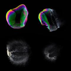 Exploding Soap Bubble set collage in colorful colors on black background : Stock Photo or Stock Video Download rcfotostock photos, images and assets rcfotostock | RC-Photo-Stock.: