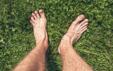 Feets From Above Concept, Person barefoot Standing on a Meadow at hot summer day, Point of view shot : Stock Photo or Stock Video Download rcfotostock photos, images and assets rcfotostock | RC-Photo-Stock.: