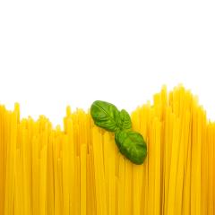 Fettuccine paste with basil leaf- Stock Photo or Stock Video of rcfotostock | RC Photo Stock