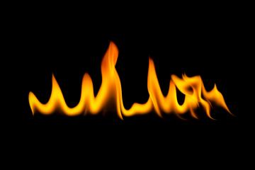 fire flames on black background- Stock Photo or Stock Video of rcfotostock | RC-Photo-Stock