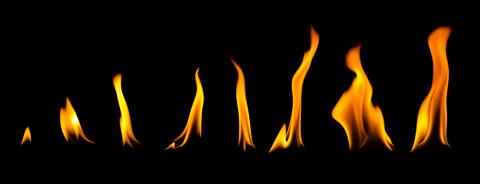 fire flames set on black background- Stock Photo or Stock Video of rcfotostock | RC-Photo-Stock