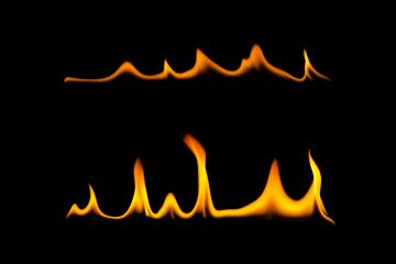 fire flames texture set on black background- Stock Photo or Stock Video of rcfotostock | RC-Photo-Stock