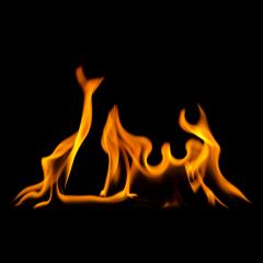 fire flames wall on black background- Stock Photo or Stock Video of rcfotostock | RC-Photo-Stock