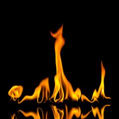 fire flames with reflection on black background- Stock Photo or Stock Video of rcfotostock | RC Photo Stock