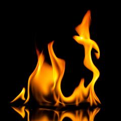 fire flames with reflection on black background- Stock Photo or Stock Video of rcfotostock | RC Photo Stock