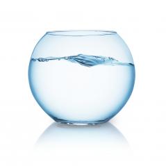 fishbowl with wavy water surface- Stock Photo or Stock Video of rcfotostock | RC Photo Stock