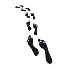 Footprints on white background vector graphic eps- Stock Photo or Stock Video of rcfotostock | RC Photo Stock