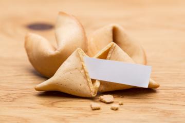 fortune cookies on wooden table- Stock Photo or Stock Video of rcfotostock | RC-Photo-Stock