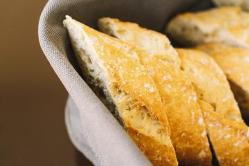french baguette slices in a basket- Stock Photo or Stock Video of rcfotostock | RC-Photo-Stock