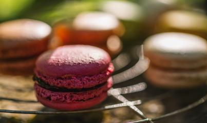 Fresh french Macarons, or macaroons on a old Cooling Rack - Stock Photo or Stock Video of rcfotostock | RC Photo Stock