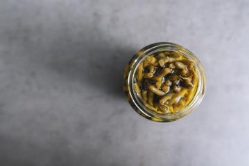 fresh green beans in a jar on a table underground- Stock Photo or Stock Video of rcfotostock | RC Photo Stock