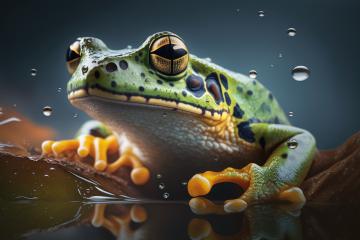 Frog, Animal Portrait (Generative AI) : Stock Photo or Stock Video Download rcfotostock photos, images and assets rcfotostock | RC Photo Stock.: