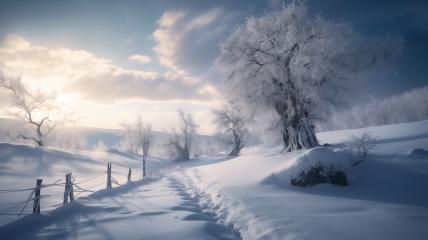 Frosty trees in snowy landscape under blue sky
- Stock Photo or Stock Video of rcfotostock | RC Photo Stock