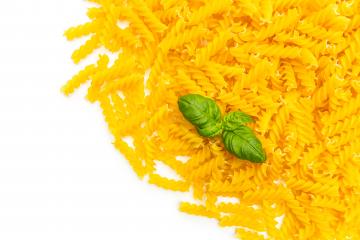 fusilli (spiral pasta) with basil- Stock Photo or Stock Video of rcfotostock | RC Photo Stock