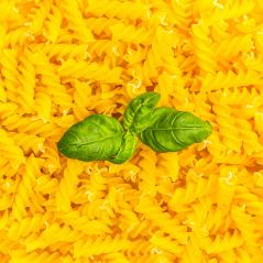 fussili (Spiral pasta) with basil- Stock Photo or Stock Video of rcfotostock | RC Photo Stock