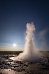 Geysir Strokkur mit Sonne, Island : Stock Photo or Stock Video Download rcfotostock photos, images and assets rcfotostock | RC Photo Stock.: