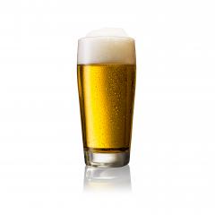 Glass of cold german beer with dew drops on a white background- Stock Photo or Stock Video of rcfotostock | RC-Photo-Stock