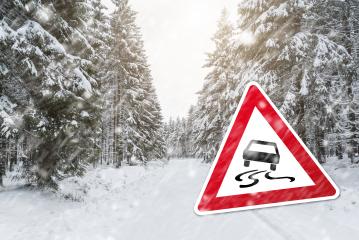 glazed frost warning sign at winter : Stock Photo or Stock Video Download rcfotostock photos, images and assets rcfotostock | RC-Photo-Stock.: