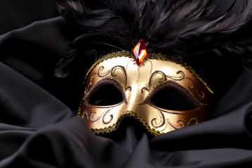 gold mask on black silk- Stock Photo or Stock Video of rcfotostock | RC-Photo-Stock