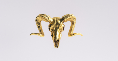 Gold Ram Skull : Stock Photo or Stock Video Download rcfotostock photos, images and assets rcfotostock | RC-Photo-Stock.: