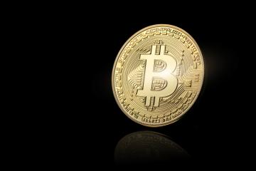 Golden Bitcoin (BTC) cryptocurrency, digital money- Stock Photo or Stock Video of rcfotostock | RC-Photo-Stock