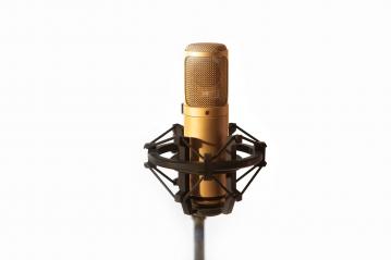 golden-microphone : Stock Photo or Stock Video Download rcfotostock photos, images and assets rcfotostock | RC Photo Stock.: