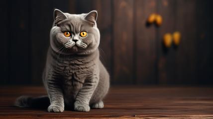 Gray cat with striking yellow eyes on a dark background
 : Stock Photo or Stock Video Download rcfotostock photos, images and assets rcfotostock | RC Photo Stock.: