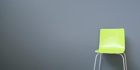green chair in a waiting room, with copy space for individual text - Stock Photo or Stock Video of rcfotostock | RC-Photo-Stock