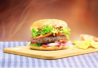 Hamburger - homemade burger with fresh vegetables- Stock Photo or Stock Video of rcfotostock | RC-Photo-Stock