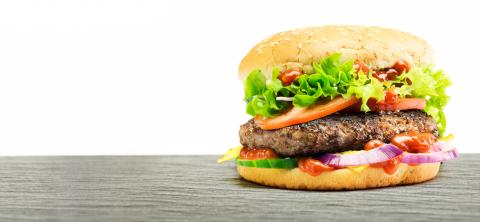 Hamburger - homemade burger with fresh vegetables- Stock Photo or Stock Video of rcfotostock | RC-Photo-Stock