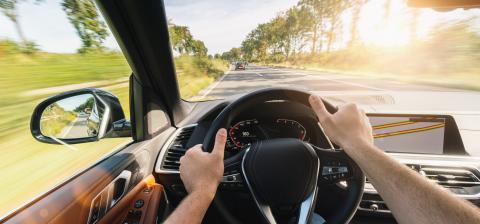 hands of car driver on steering wheel, road trip, driving on highway road : Stock Photo or Stock Video Download rcfotostock photos, images and assets rcfotostock | RC-Photo-Stock.: