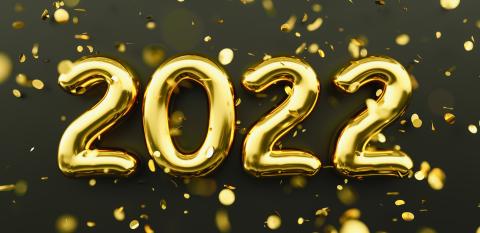 Happy New 2022 Year. 2022 golden numbers and falling glitters confetti on black background. Gold numbers. Festive poster or banner concept image- Stock Photo or Stock Video of rcfotostock | RC Photo Stock