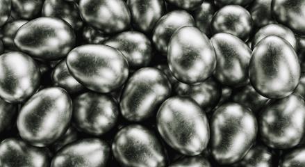 heap of eggs made of steel or metal (balls of steel) - 3D Rendering Illustration- Stock Photo or Stock Video of rcfotostock | RC-Photo-Stock