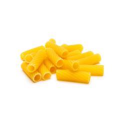 heap of Tortiglioni Noodles on white- Stock Photo or Stock Video of rcfotostock | RC Photo Stock