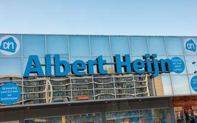 HEERLEN, NETHERLANDS OCTOBER, 2017: Albert Heijn Store front with logo. Albert Heijn is the largest supermarket chain stores in Holland- Stock Photo or Stock Video of rcfotostock | RC Photo Stock